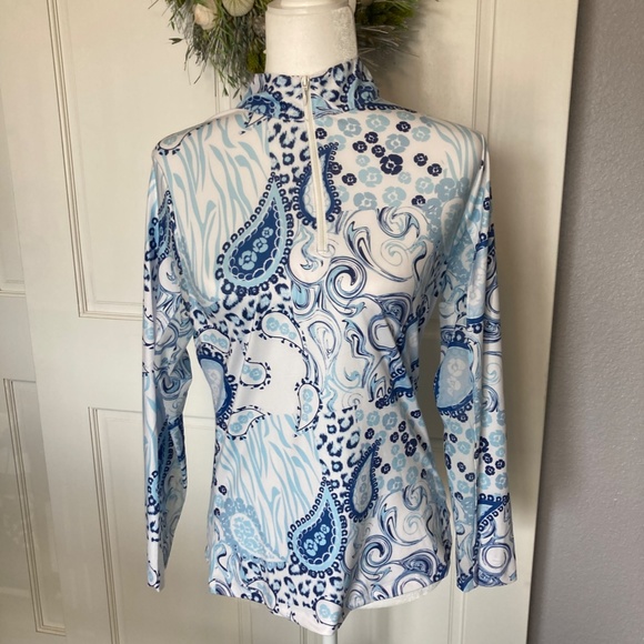Gottex Swim Long Sleeve Cover Top size Small - Picture 1 of 9